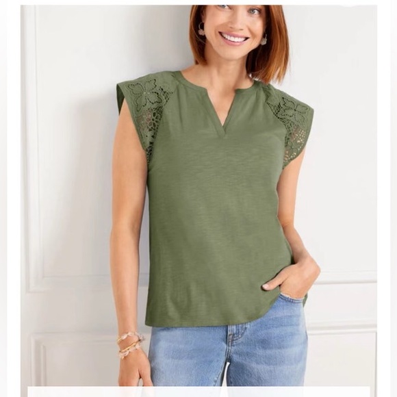 Talbots Green Shirt - Picture 1 of 2
